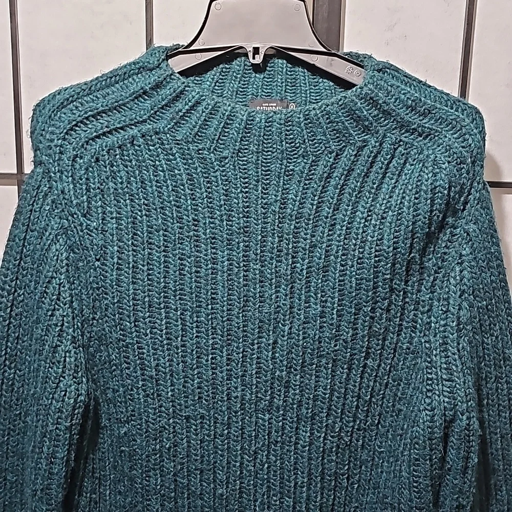 Kate Spade Saturday Retro Cropped Sweater Size Small